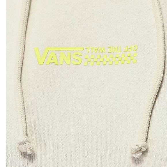 VANS Fair Well Rainy Day Crop Hoodie Cream Women’s - Picture 4 of 8